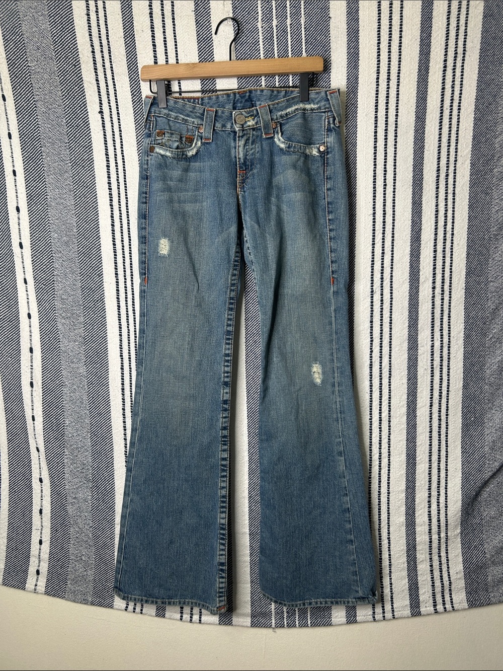 Y2K True Religion Joey Low Rise Flare Jeans